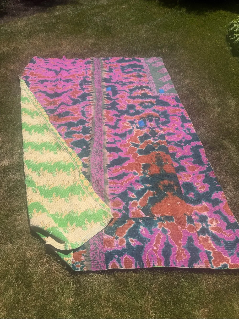 Colorful Abstract Knit Throw Blanket - Bright Multi